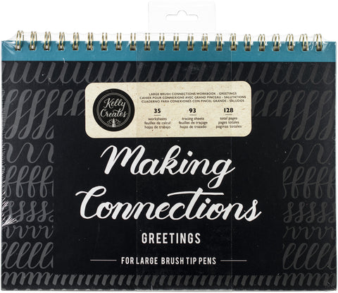 Kelly Creates Large Brush Workbook 11.6"X10" 128/Pkg
