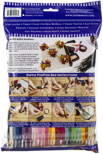 Super Moss Raffia Craft Kit 5/Pkg