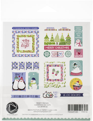 Frosty Friends Ephemera Cardstock Die-Cuts 26/Pkg