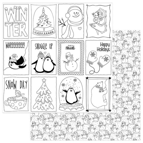Frosty Friends Double-Sided Cardstock 12"X12"