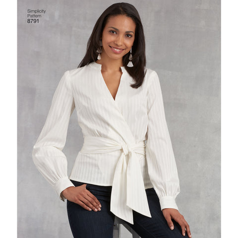 Simplicity Misses Wrap Tops