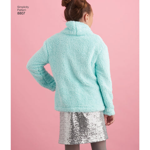 Simplicity Girls Vest Skirt Knit Tops & Leggings