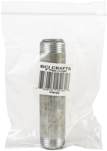 Galvanized Industrial Pipe Decor 3/4"X4"