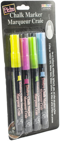 Bistro Chalk Marker Extra Fine Point Set 4/Pkg