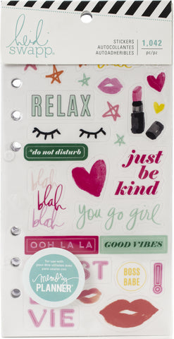 Heidi Swapp Memory Planner Sticker Book 1,380/Pkg