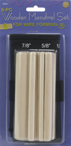 Wooden Mandrel Set For Wire Forming 6pcs