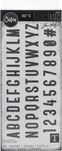 Sizzix XL Alphabet Die by Tim Holtz