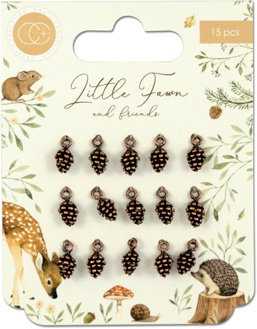 Craft Consortium Little Fawns & Friends Metal Charms 15/Pkg