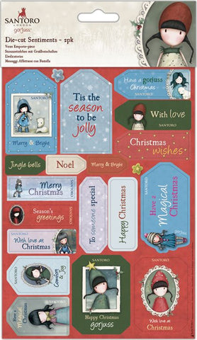 Santoro's Gorjuss Die-Cut Sentiments 2/Pkg