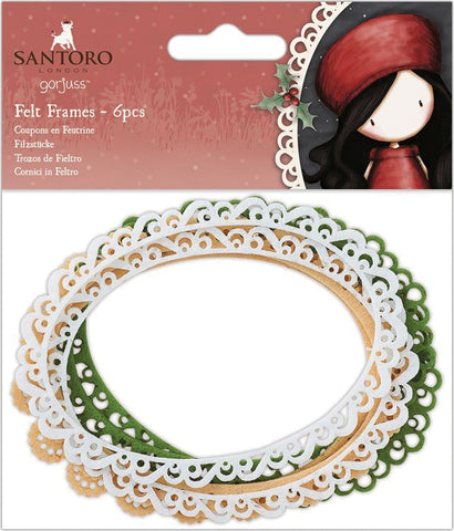Santoro's Gorjuss Felt Frames 6/Pkg