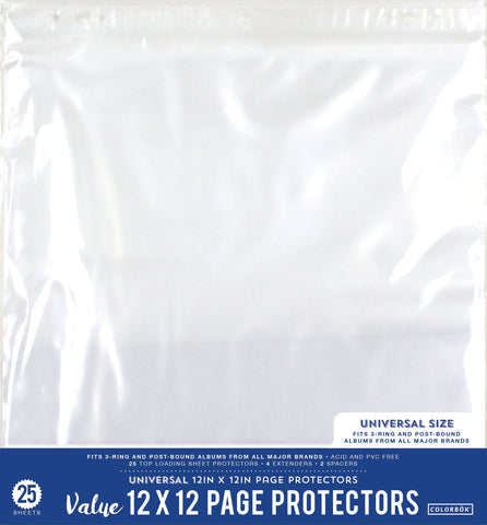 Colorbok Universal Refill Pages 12"X12" 25/Pkg