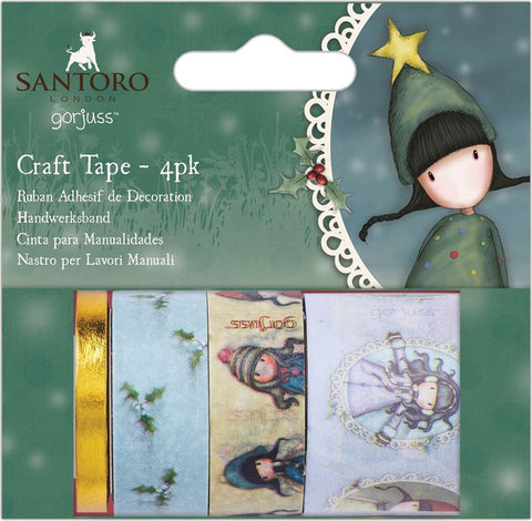 Santoro's Gorjuss Craft Tape 4/Pkg