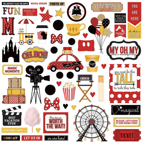 A Day At The Park Stickers 12"X12"