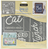 Americana Adhesive Stencil 10"X10"