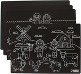 Reversible Chalkboard Placemats 12"X17" 4/Pkg