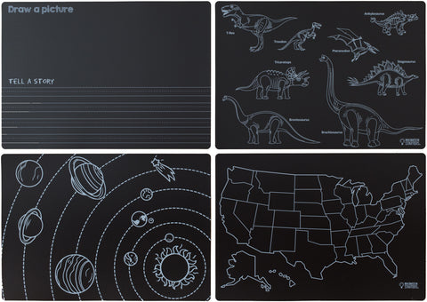 Chalkboard Placemats 12"X17" 4/Pkg