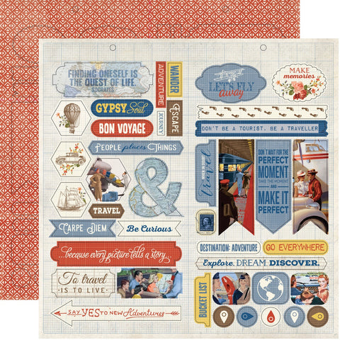 Quest Double-Sided Cardstock Die-Cut Sheet 12"X12"