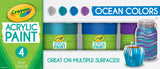 Crayola Acrylic Paint Set 4oz 4/Pkg