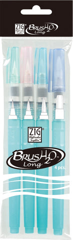ZIG Watercolor System Long BrusH2O 4/Pkg
