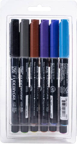 ZIG Fudebiyori Brush Pens 12/Pkg