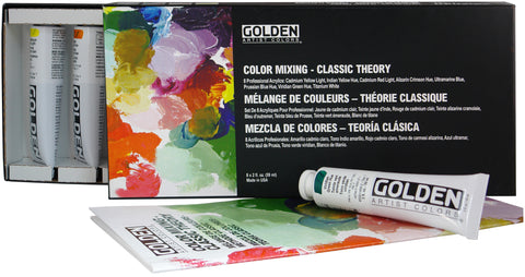 Golden Heavy Body Acrylic Paint Color Mixing Set 8/Pkg