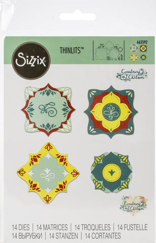 Sizzix Thinlits Dies By Courtney Chilson 14/Pkg