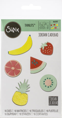 Sizzix Thinlits Dies By Jordan Caderao 16/Pkg
