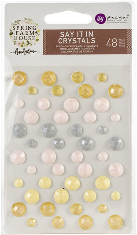Prima Marketing Spring Farmhouse Say It In Crystals