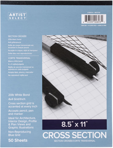 Artist Select Cross Section Paper Pad 8.5"X11"