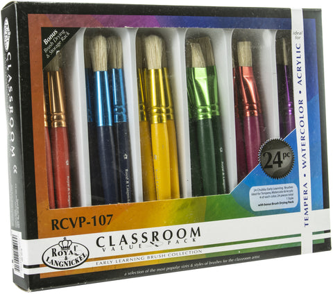 Early Learning Chubby Brush Box Set 24/Pkg