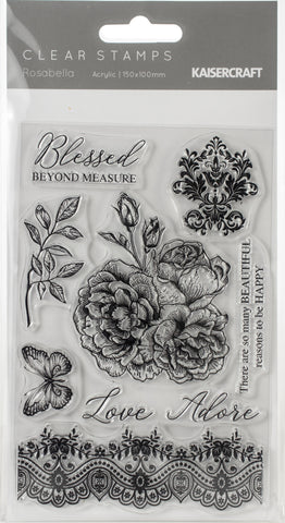 Rosabella Clear Stamps 6"X4"