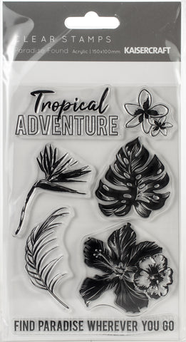 Paradise Found Clear Stamps 6"X4"