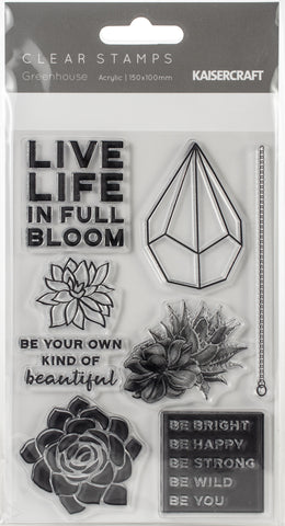 Greenhouse Clear Stamps 6"X4"