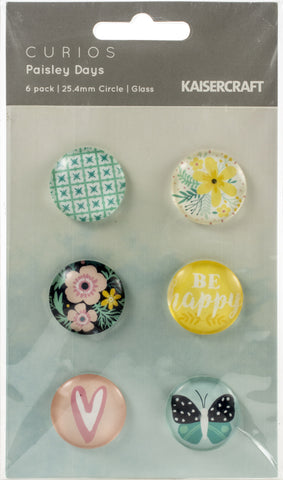 Paisley Days Adhesive Curios 6/Pkg