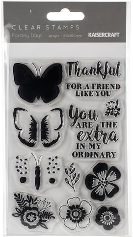 Paisley Days Clear Stamps 6"X4"
