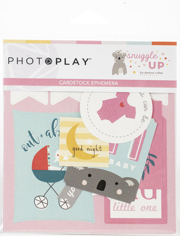 Snuggle Up Girl Ephemera Cardstock Die-Cuts