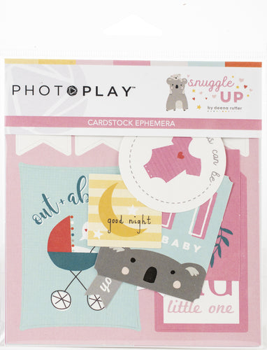 Snuggle Up Girl Ephemera Cardstock Die-Cuts