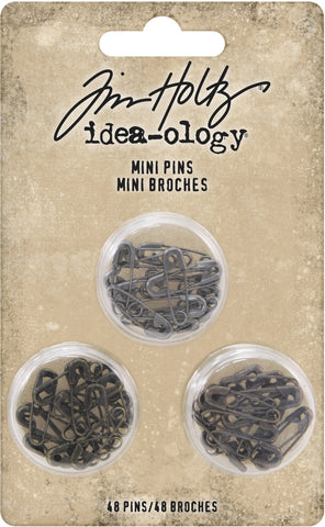 Idea-Ology Mini Metal Safety Pins 48/Pkg
