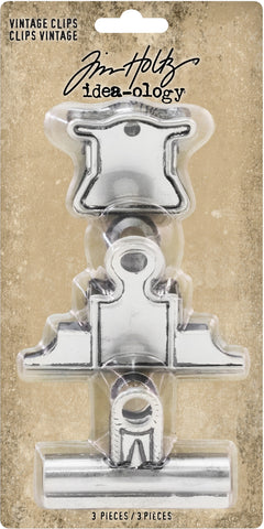 Idea-Ology Metal Vintage Clips 3/Pkg