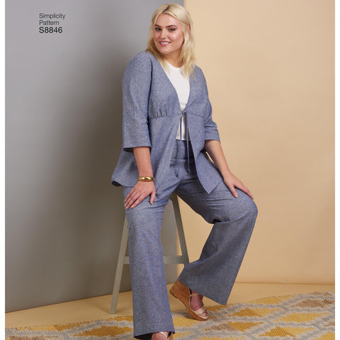 Simplicity Misses & Womens Dress Or Top Pants & Jacket
