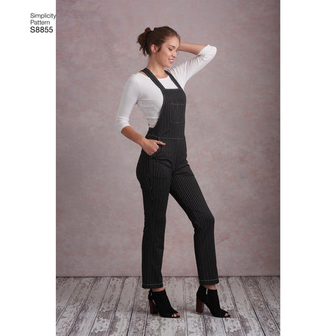 Simplicity Misses Knit Overalls With Variations