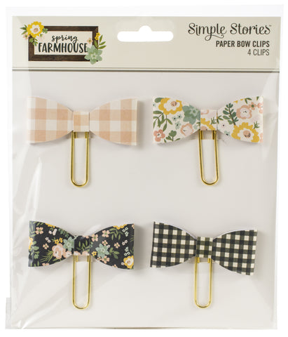 Spring Farmhouse Decoration Clips 4/Pkg
