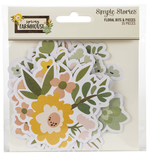 Spring Farmhouse Bits & Pieces Die-Cuts 50/Pkg