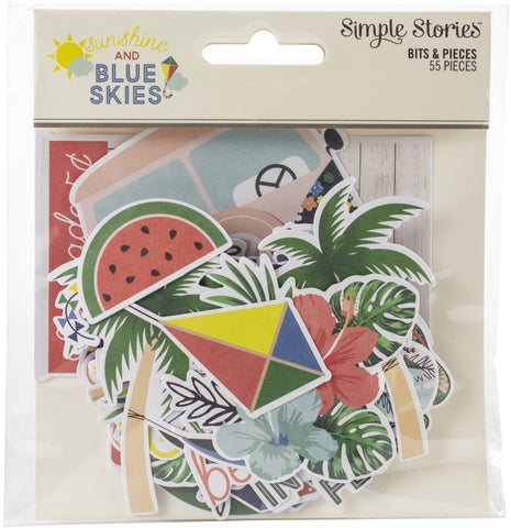Sunshine & Blue Skies Bits & Pieces Die-Cuts 55/Pkg