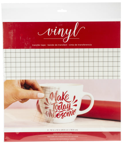 American Crafts Vinyl Transfer Film Sheets 12"X12" 4/Pkg