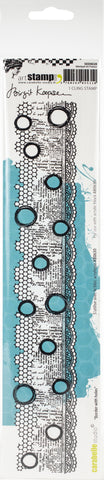 Carabella Studio Cling Stamp Edge 2"X11.5" By Birgit Koopsen