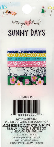 Maggie Holmes Sunny Days Washi Tape 7/Pkg