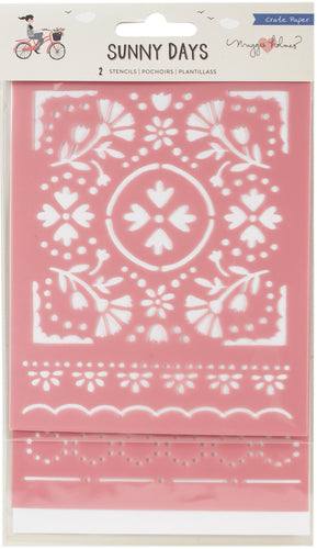 Maggie Holmes Sunny Days Stencils 2/Pkg