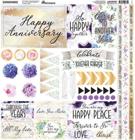 Anniversary Blessing Elements Stickers 12"X12"