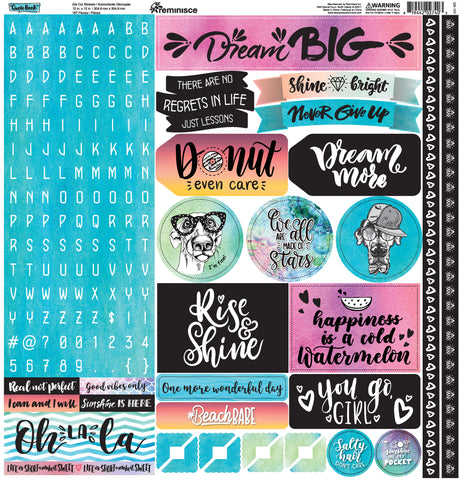 Quote Book Alpha Sticker 12"X12"
